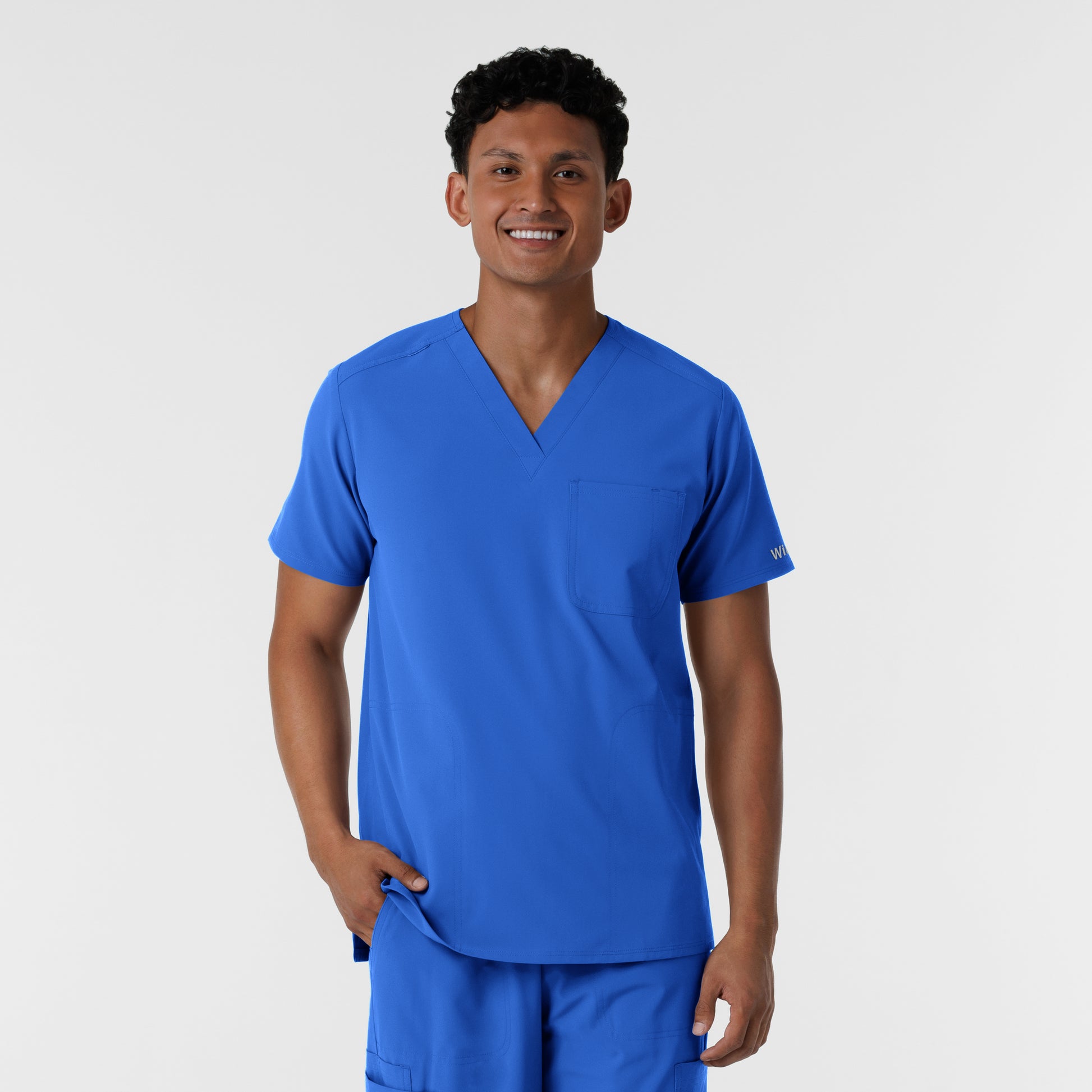 NURTUR 6380 Men's V-Neck Scrub Top Royal