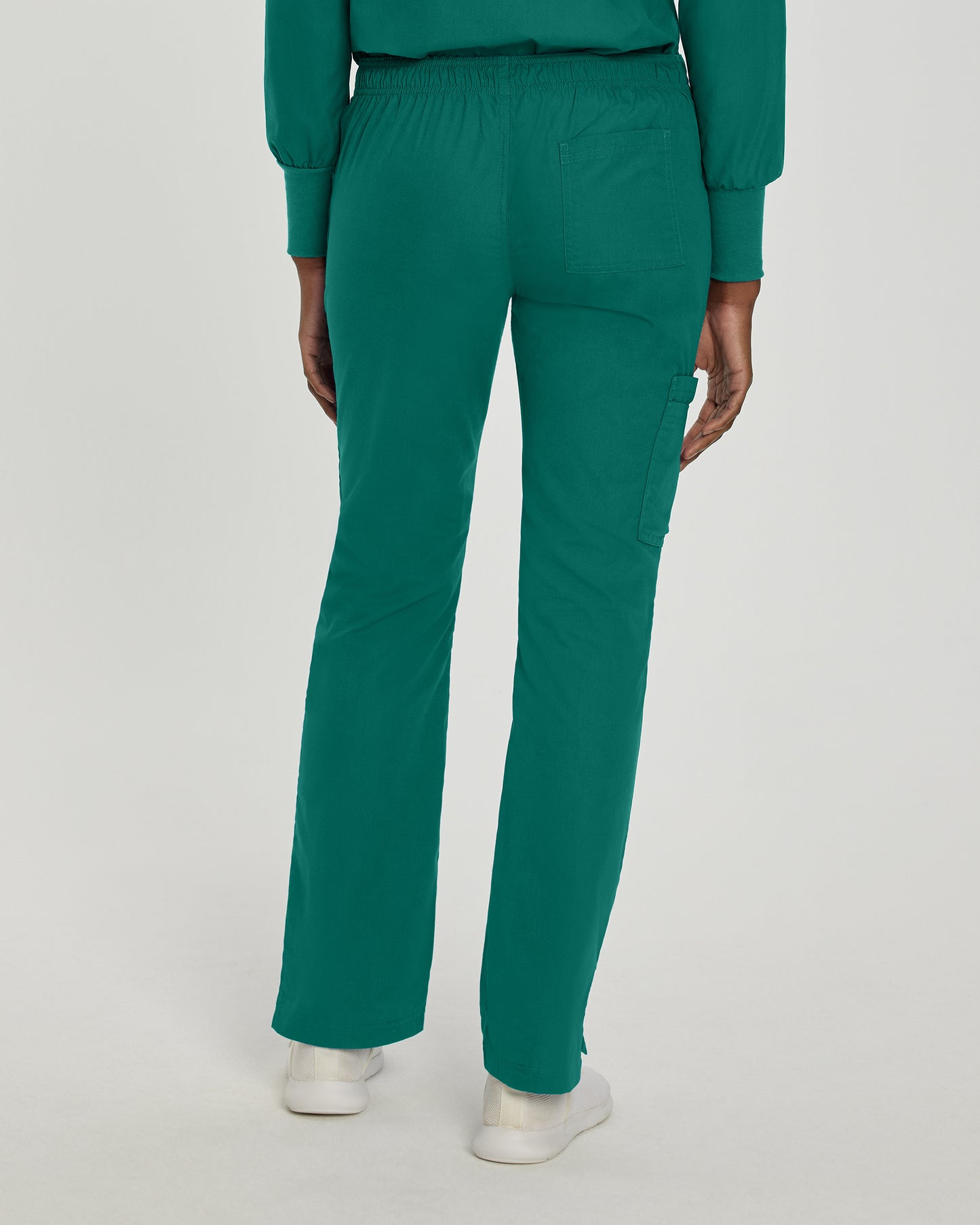 Essentials 8380 Women's Cargo Scrub Pants Hunter Green Image