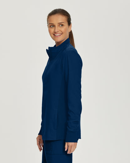 Forward LJ700 Women's 3 Pocket Scrub Jacket Navy Image