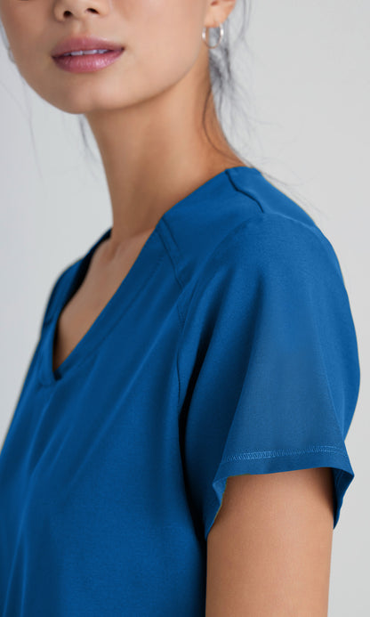 Grey's Anatomy Evolve GSST180 Rhythm Scrub Top New Royal