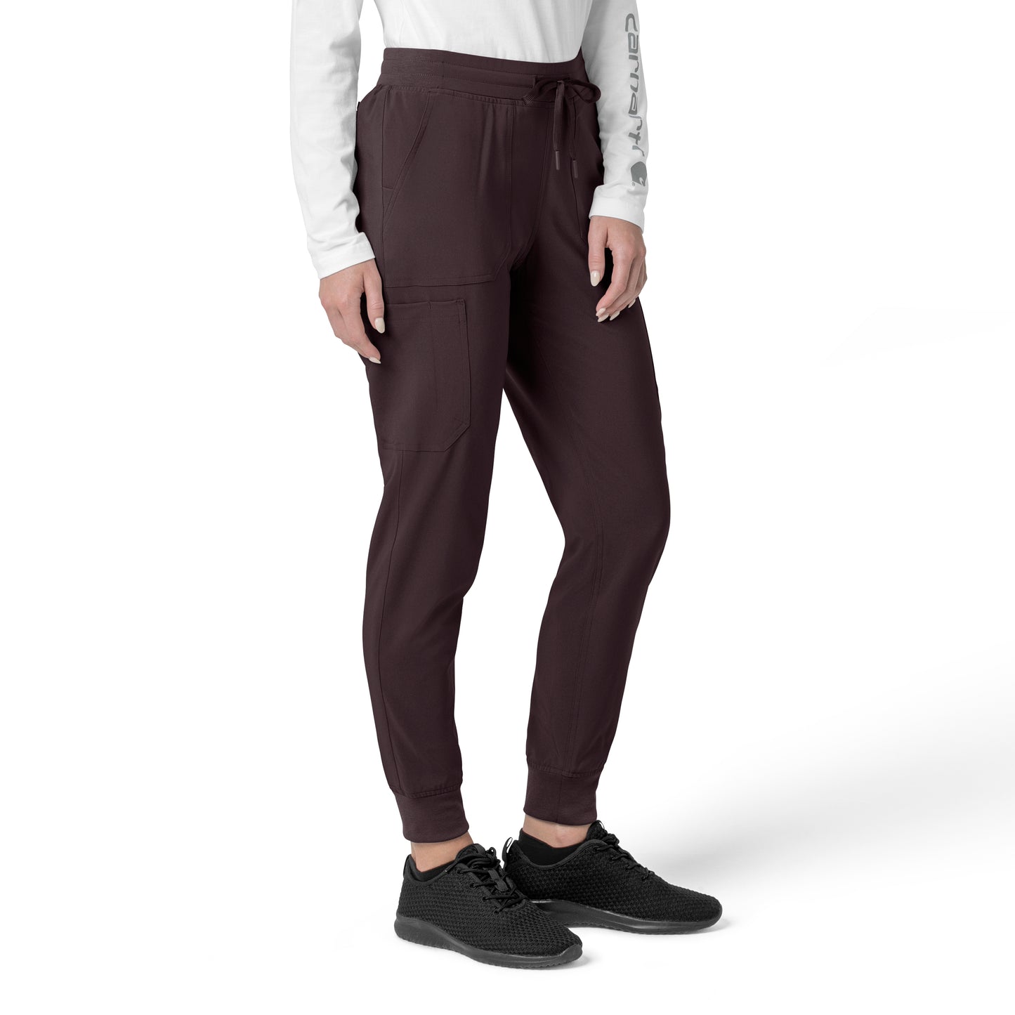 Force Cross-Flex C53110 Women's Cargo Jogger Scrub Pants Dark Sepia