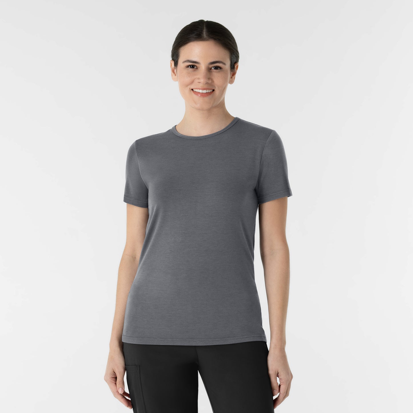 Layers 2290 Women's Short Sleeve Essential Tee Pewter