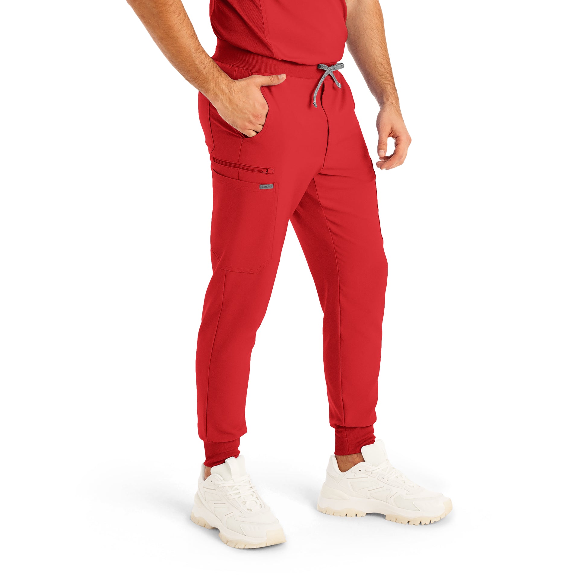 Forward LB409 Men's Jogger Scrub Pants Red Image