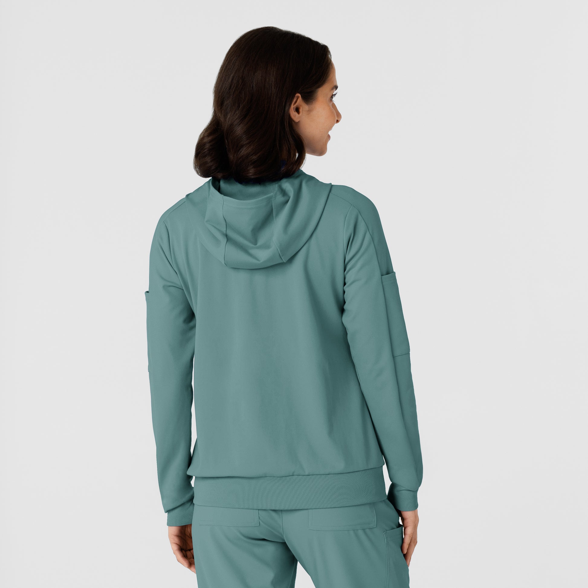 RENEW Knit 8159 Women’s Zip Hoodie Vintage Teal