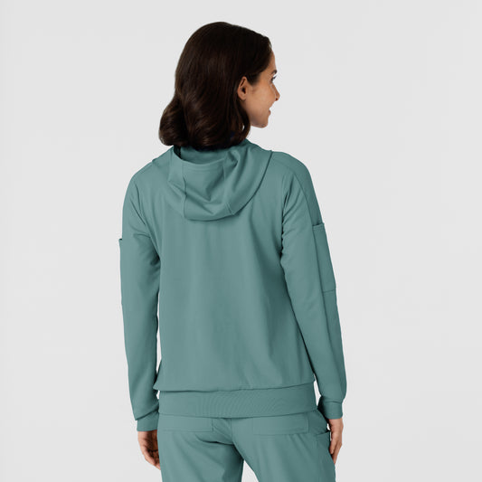 RENEW Knit 8159 Women’s Zip Hoodie Vintage Teal