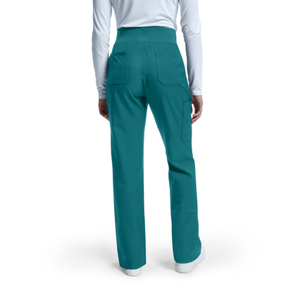 VIBE WB421 Women's Cargo Scrub Pants Caribbean Image