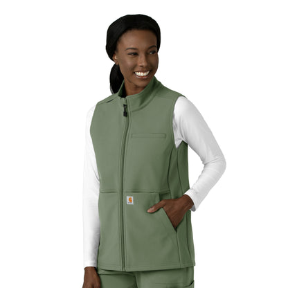 Rugged Flex C83023 Women's Bonded Fleece Vest Olive