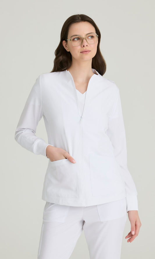 Barco Unify BUW884 Team Scrub Jacket White