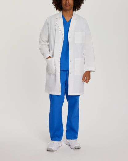 Essential Lab Coats 3187 Unisex 3 Pocket Full Length White Coat White Image