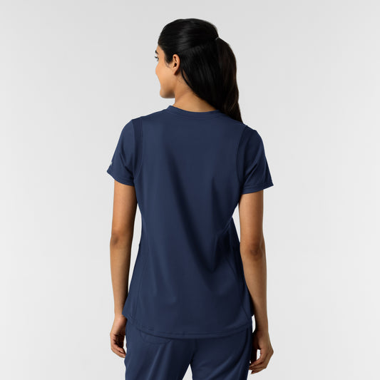 RENEW Knit 6559 Women's 2-Pocket Scrub Top Navy