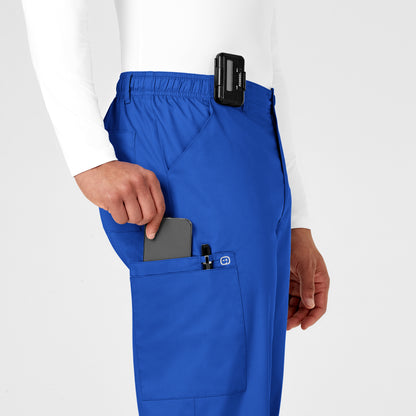 WonderWORK 503 Men's Cargo Scrub Pants Royal Model Image Alternate | Wink