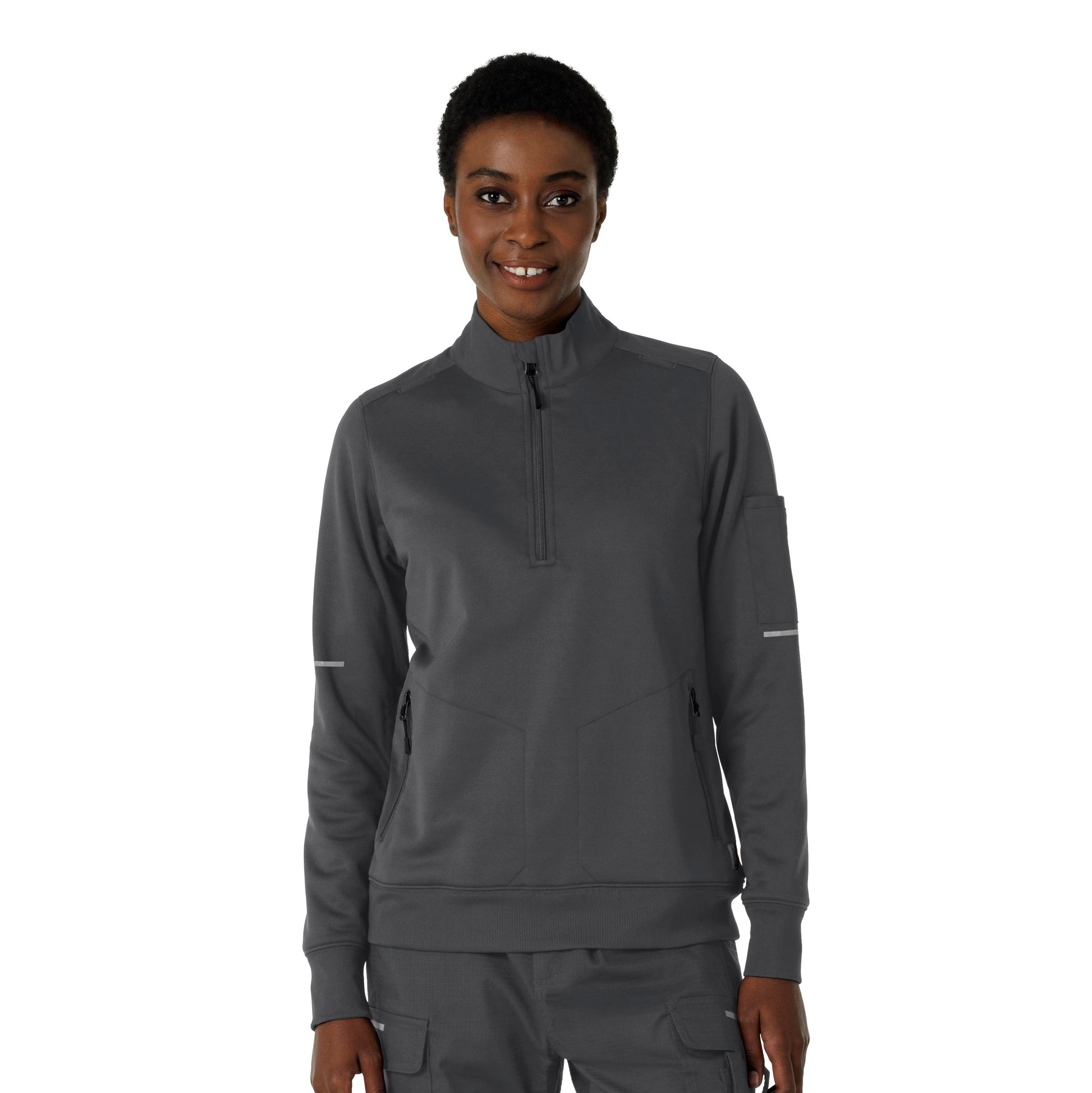 Rugged Flex C82912 Women's Half Zip Pewter