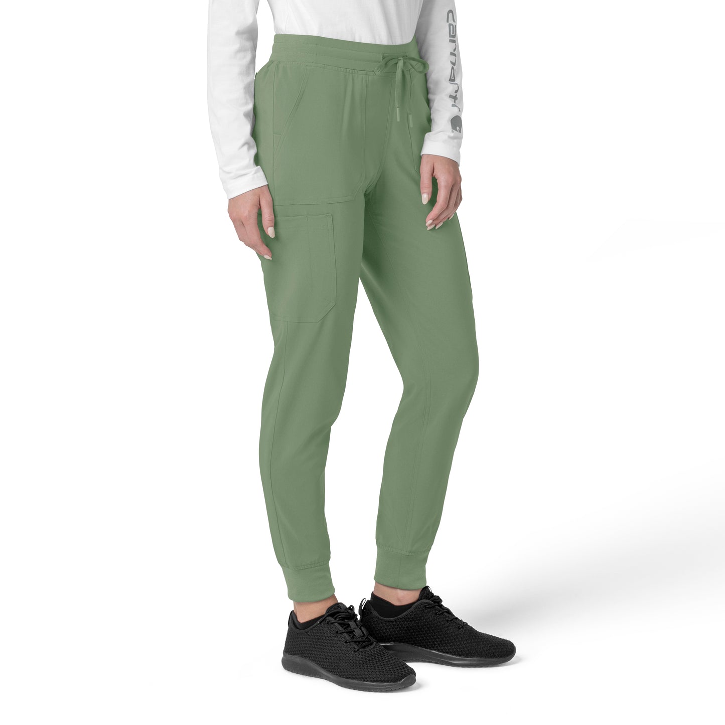 Force Cross-Flex C53110 Women's Cargo Jogger Scrub Pants Green Slate
