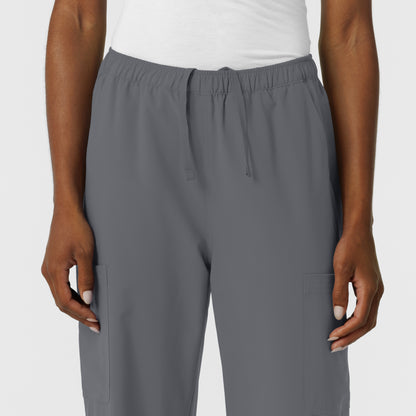 NURTUR 5180 Women's Straight Leg Cargo Scrub Pants Pewter