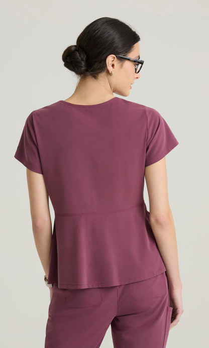 Grey's Anatomy Cultivate GRGT309 Spring Top Dusty Port - back