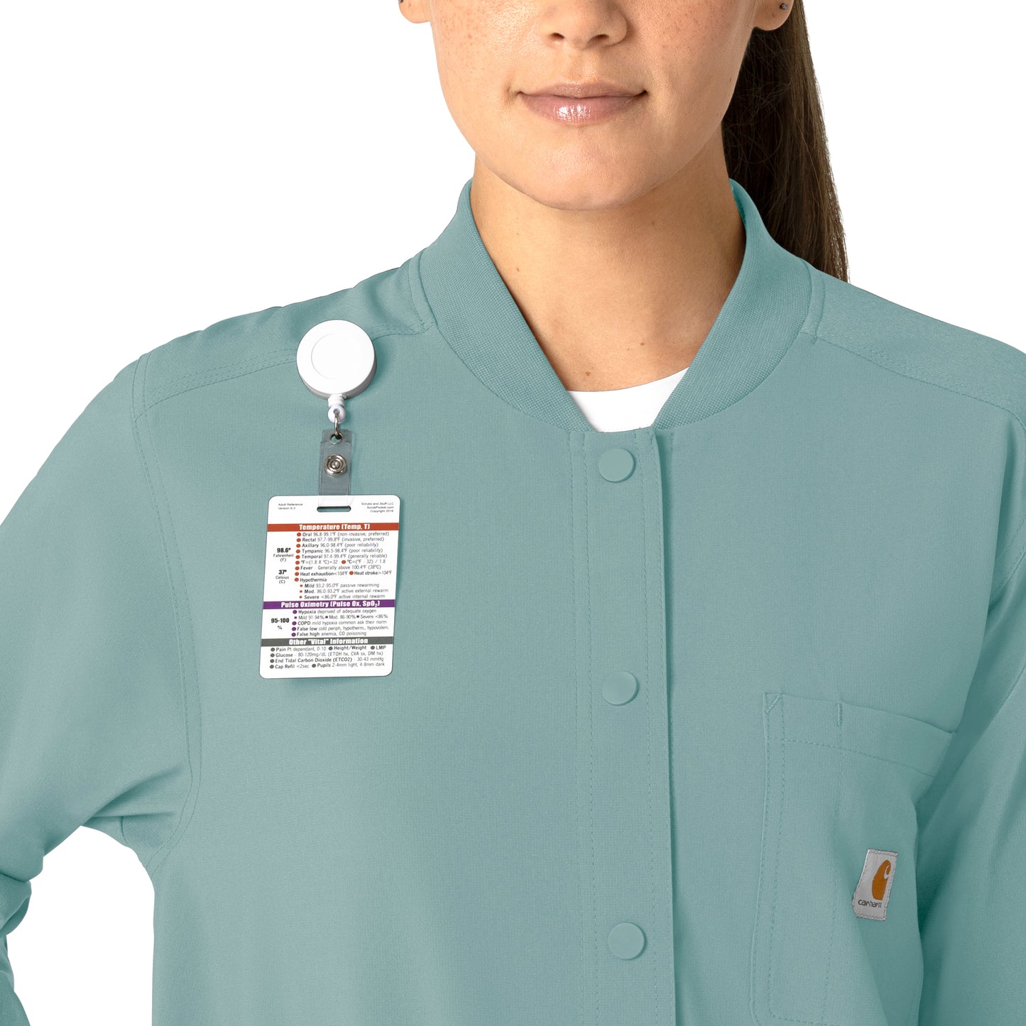 Force Cross-Flex C82210 Shirt Jacket Summer Blue Model Image Alternate | Carhartt