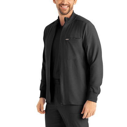 Forward LJ703 Men's 3 Pocket Scrub Jacket Pewter Image