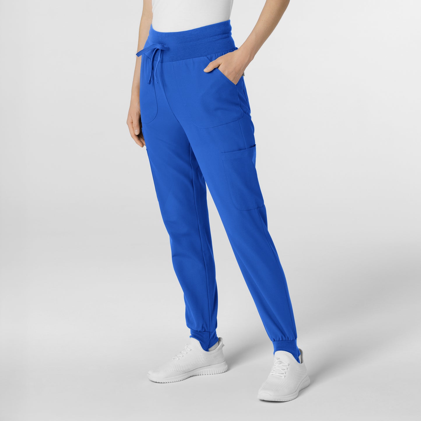 Thrive 5522 Convertible Stirrup Jogger Scrub Pants Royal Model Image Right Side | Wink