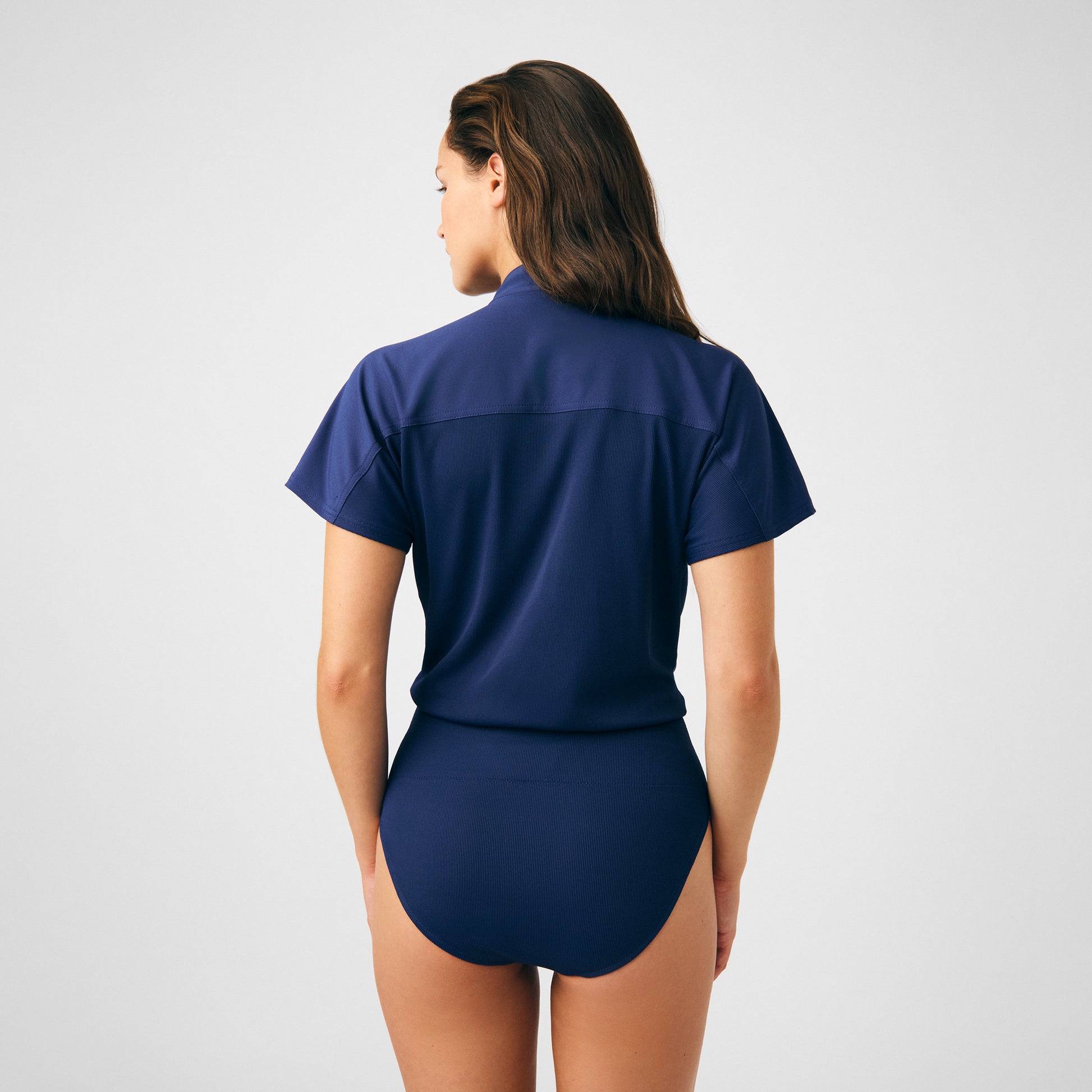 Forward LO606 Women's 1 Pocket Scrub Bodysuit Navy Image