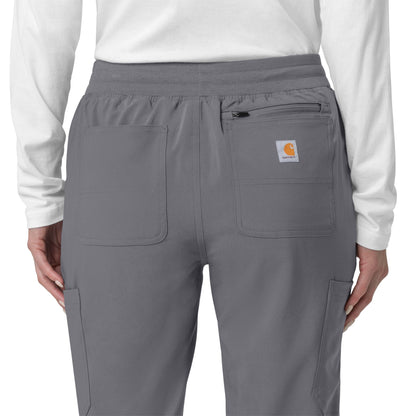 Force Cross-Flex C53110 Cargo Jogger Scrub Pants Pewter Model Image Alternate | Carhartt