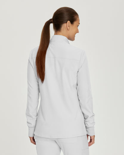 Forward LJ700 Women's 3 Pocket Scrub Jacket White Image