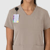 Nova 6132 Flex-n-Reach V-Neck Scrub Top Haze Model Image Left Side | Wink