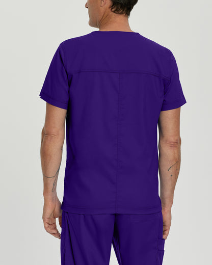 ProFlex 4253 Men's 4 Pocket V Neck Scrub Top Grape Image