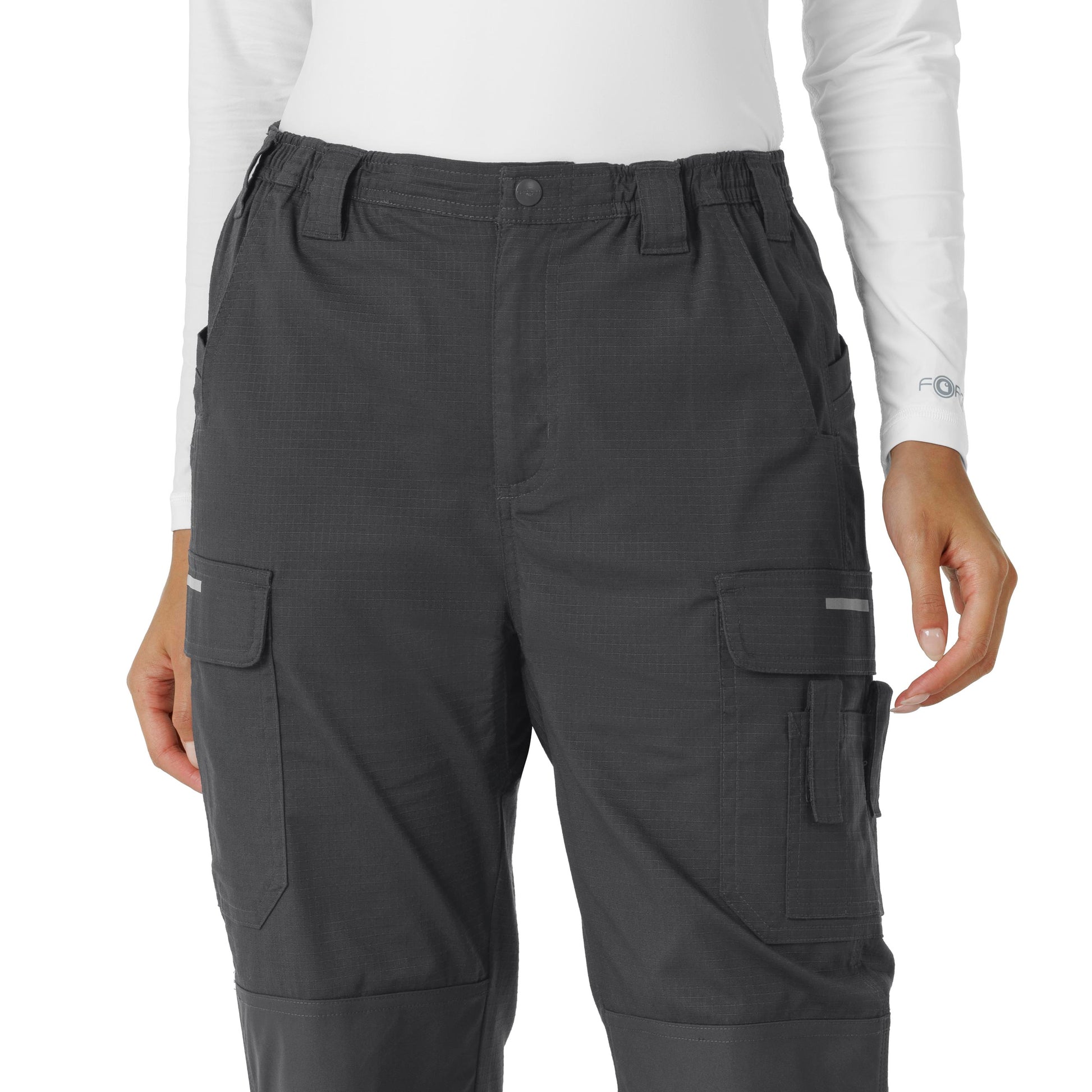 Rugged Flex C52418 Women's Ripstop Cargo Pantss Pewter