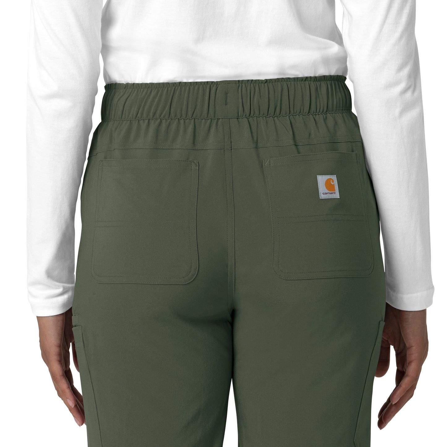Force Cross-Flex C53210 Women's Straight Leg Cargo Scrub Pants Olive