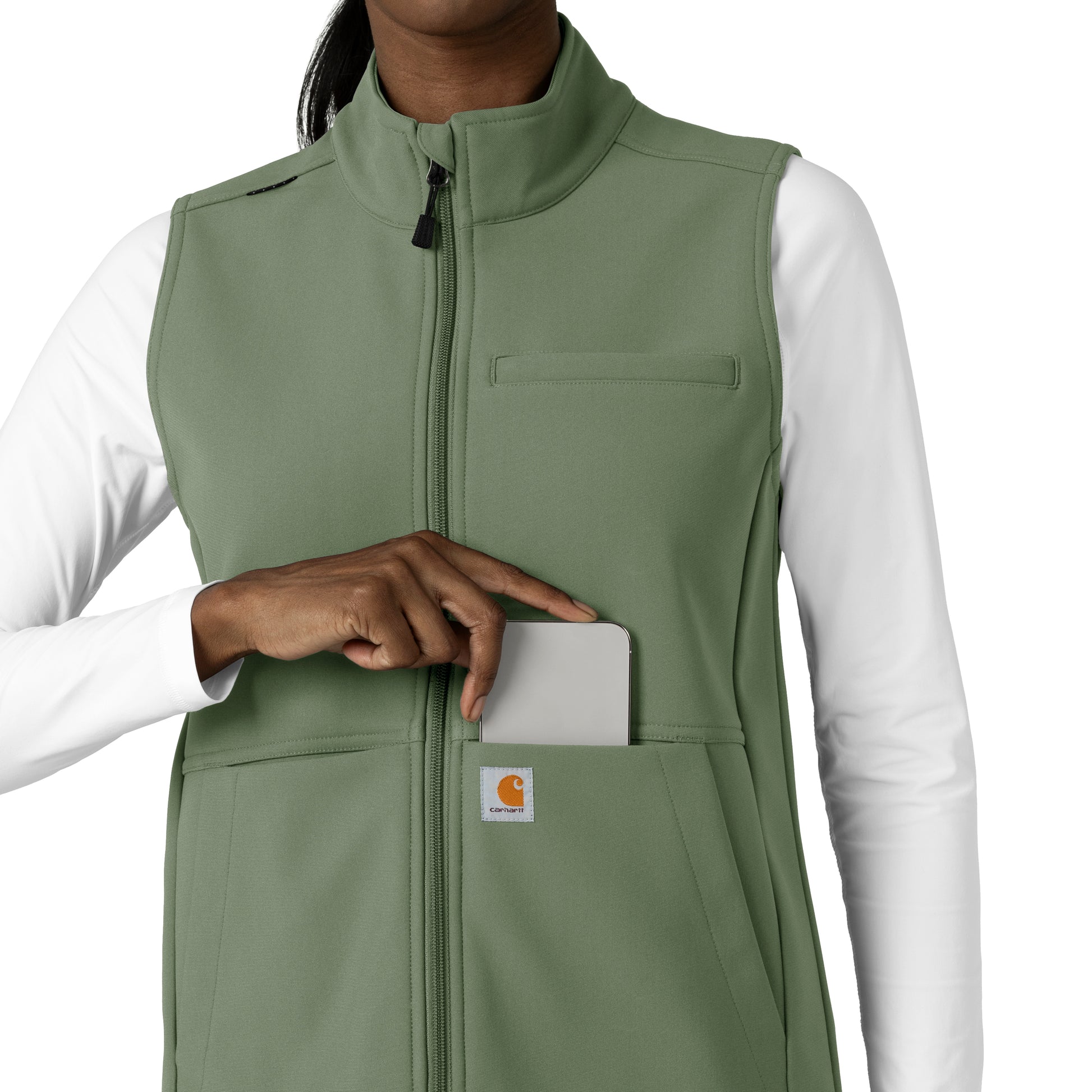 Rugged Flex C83023 Women's Bonded Fleece Vest Olive