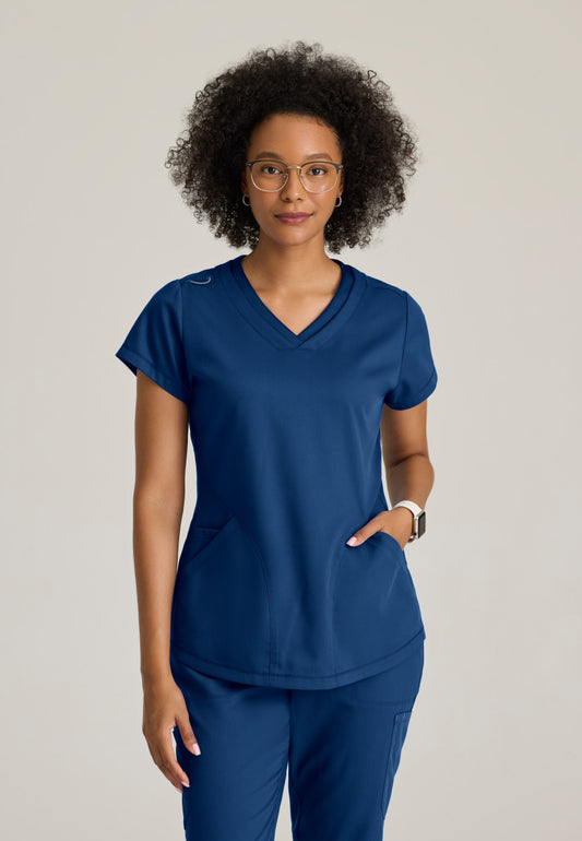 Greys Anatomy GRT261 Evelyn Scrub Top Indigo