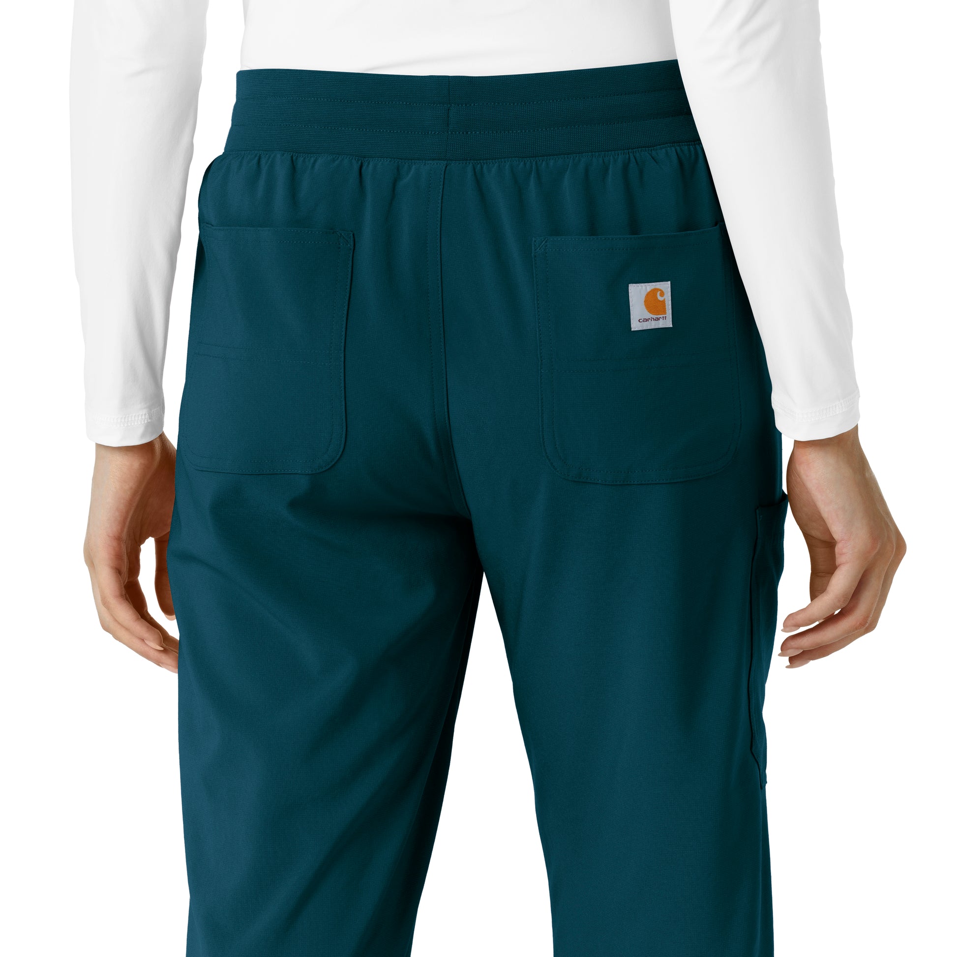 Force Cross-Flex C53310 Boot Cut Scrub Pant Caribbean Model Image Alternate | Carhartt