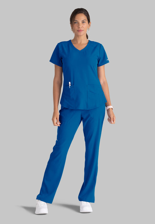 Skechers SK201 Reliance Scrub Pants New Royal Model Image Front | Barco