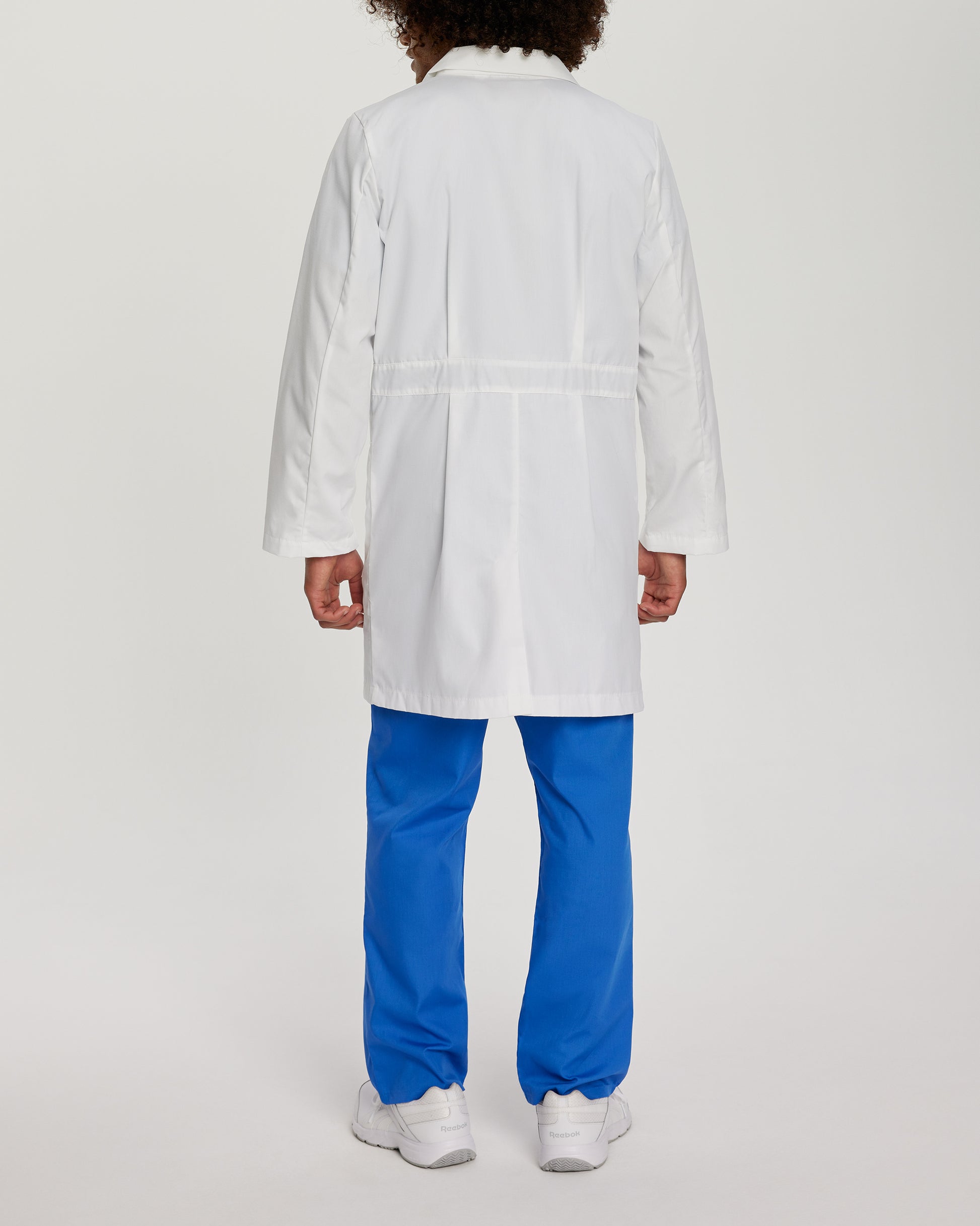 Essential Lab Coats 3174 Men's 5 Pocket Mid Length Tablet White Coat White Image