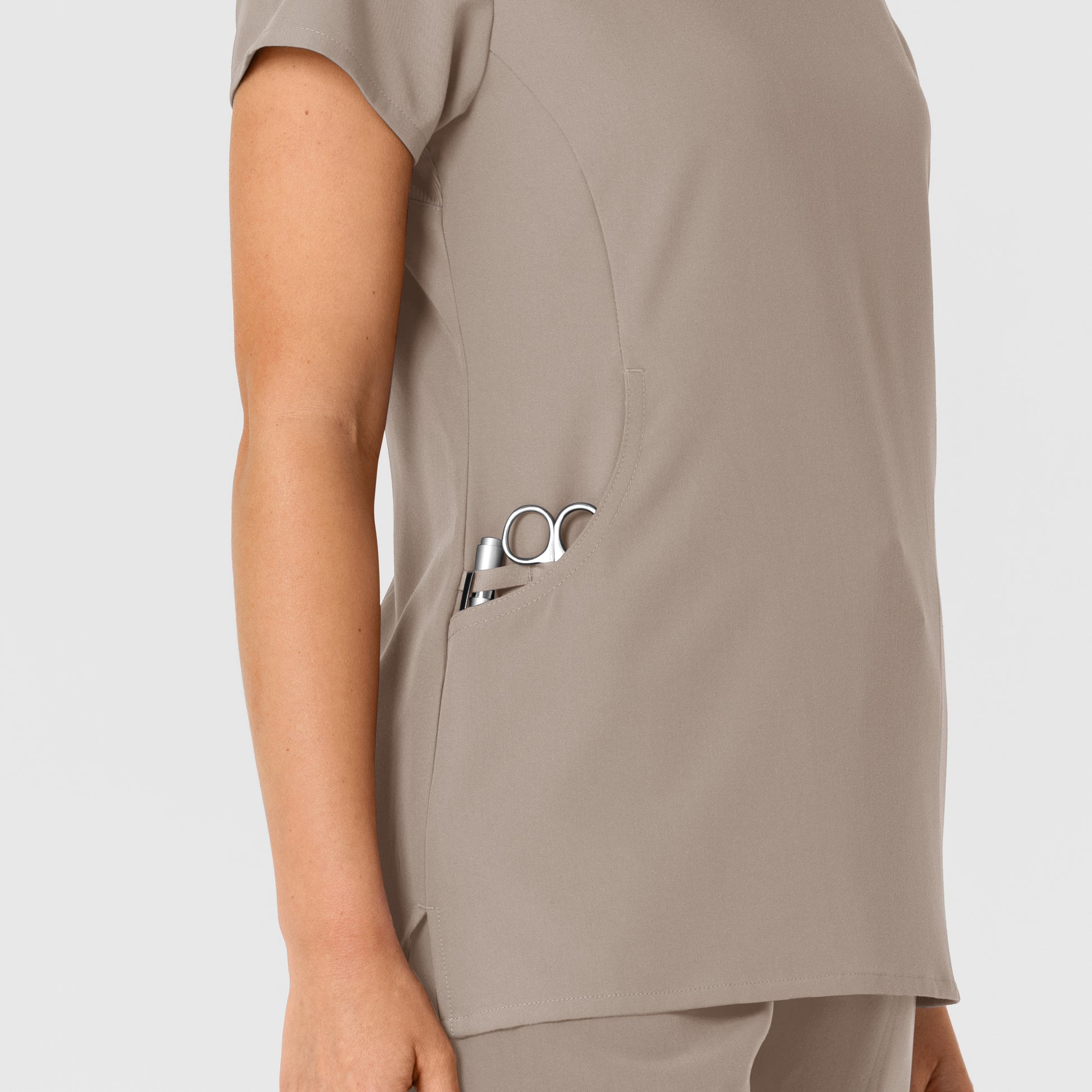 Nova 6432 Flex-n-Reach V-Neck Scrub Top Haze Model Image Alternate | Wink
