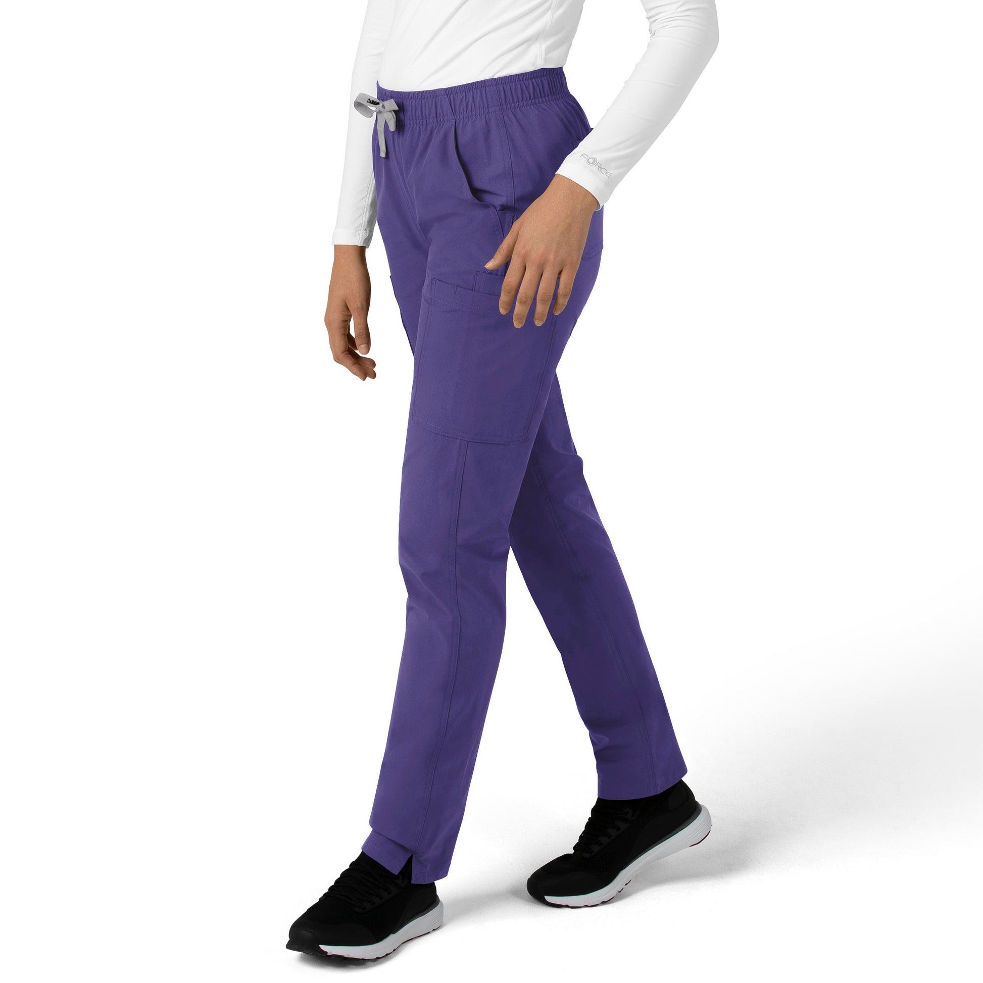 Force Essentials C51213 Straight Leg Scrub Pants Grape Model Image Right Side | Carhartt