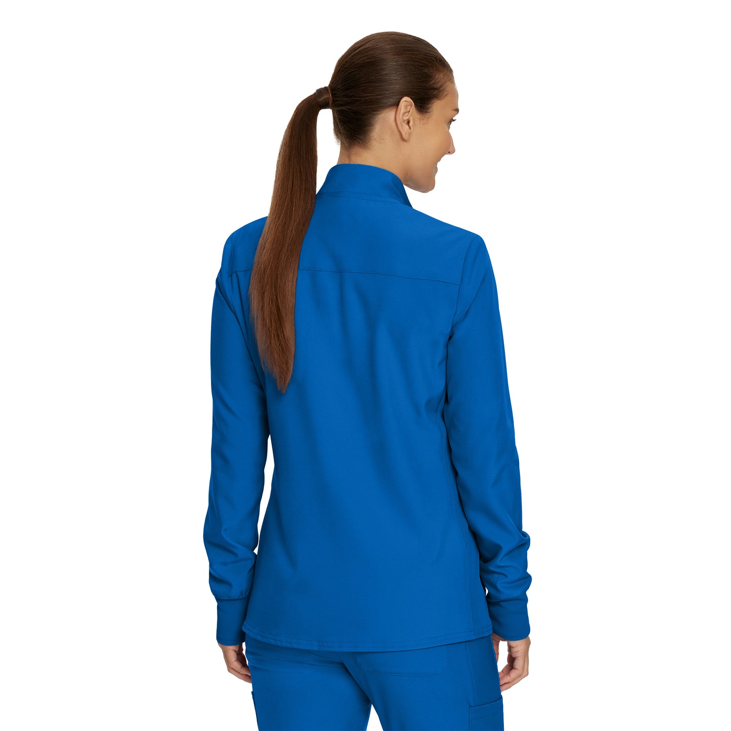 Forward LJ700 Women's 3 Pocket Scrub Jacket Royal Image