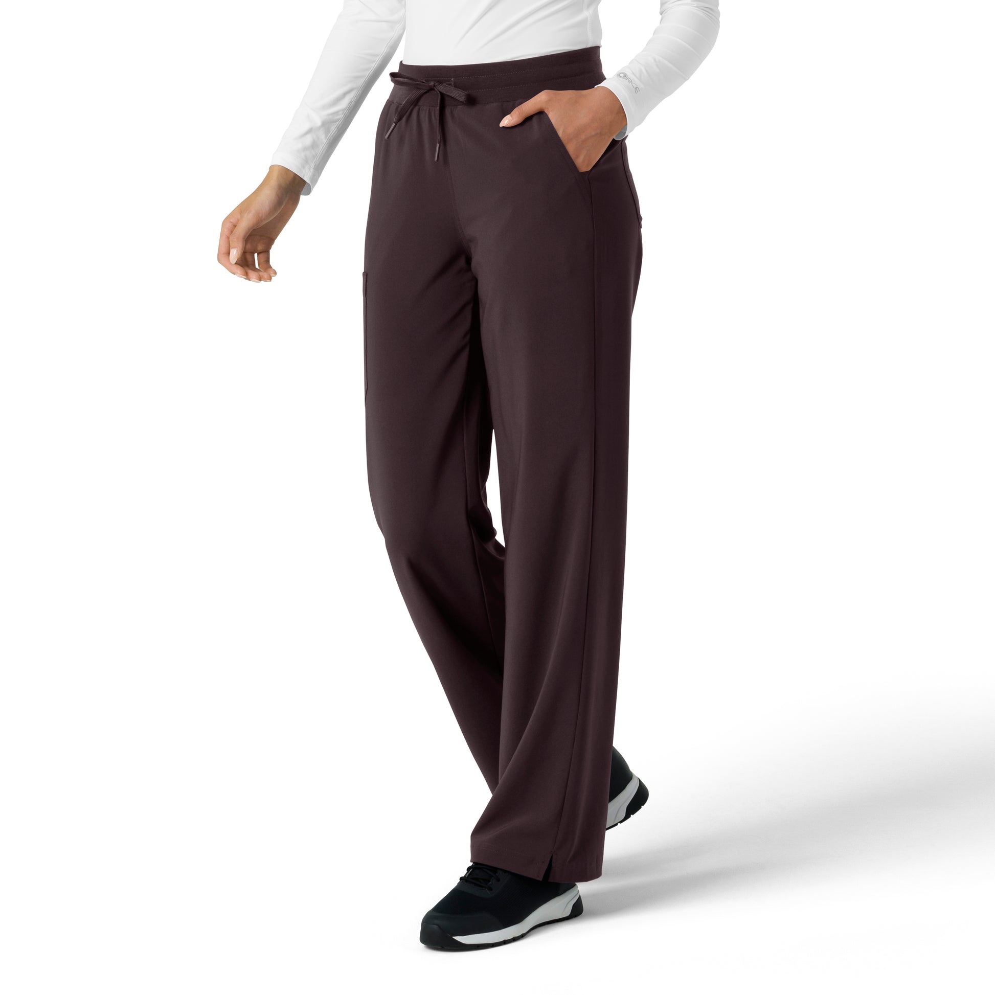 Force Cross-Flex C53310 Women's Boot Cut Scrub Pants Dark Sepia