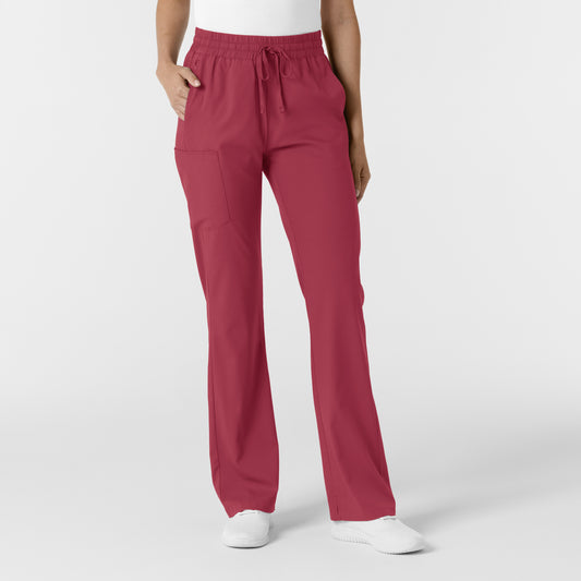 Boundless 5251 Women's Bootcut Scrub Pants Ruby