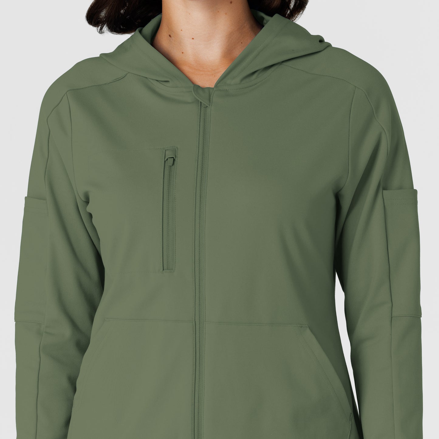 RENEW Knit 8159 Women’s Zip Hoodie Olive