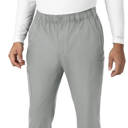 Force Essentials C56113 Men's Straight Leg Cargo Scrub Pants Grey Model Image Alternate | Carhartt