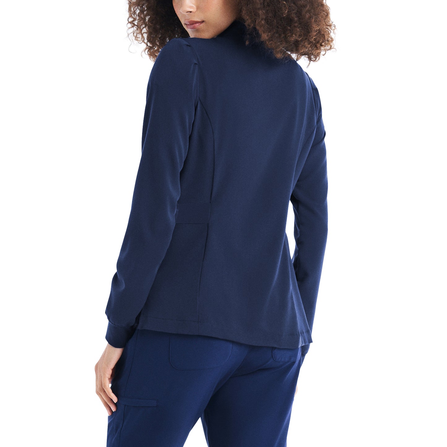 CRFT WJ704 Women's 2 Pocket Scrub Jacket Navy Image