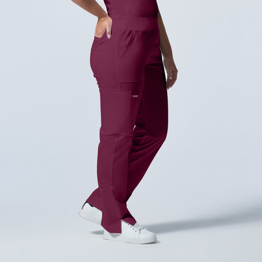 ProFlex LB405 Women's Cargo Scrub Pants Wine Image