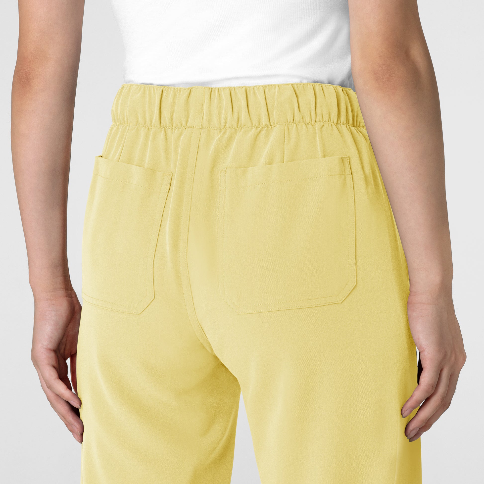 Nova 5232 Stovepipe High-Low Hem Scrub Pant Sunshine Yellow Model Image Alternate | Wink