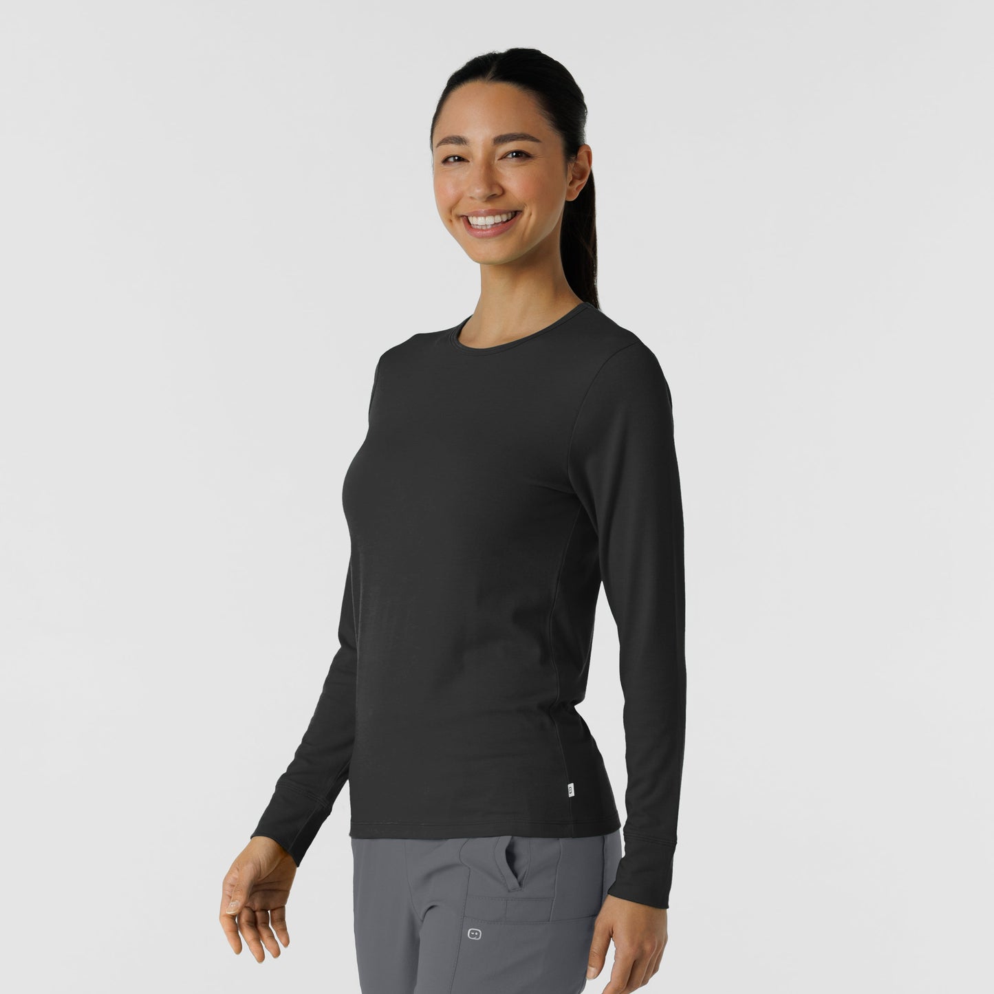 Layers 2190 Women's 3-Pack Essential Layer Long Sleeve Black/White/Pacific Blue