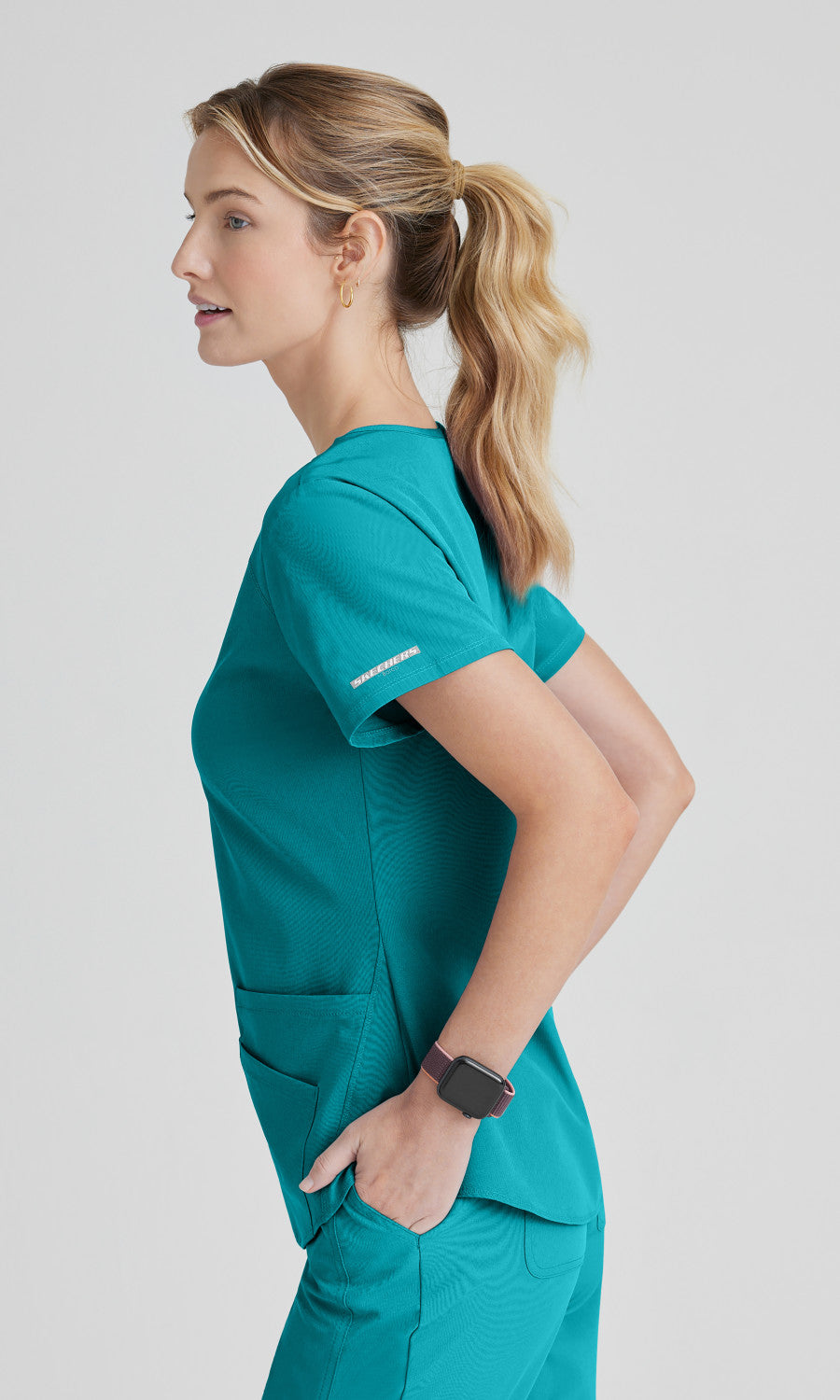 Skechers SK101 Breeze Scrub Top Teal