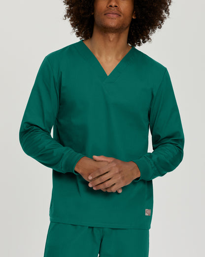 Scrub Zone LT104 Unisex V Neck Scrub Top Hunter Image