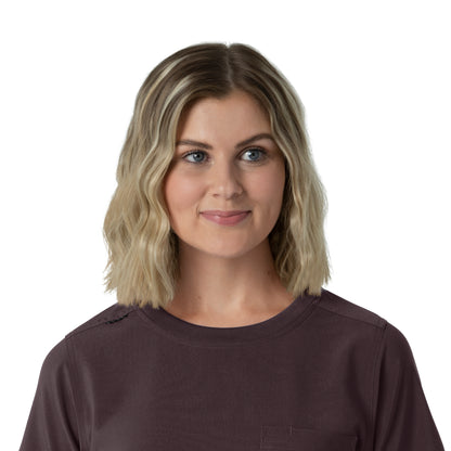 Force Cross-Flex C13510 Women's Crew Neck Scrub Top Dark Sepia