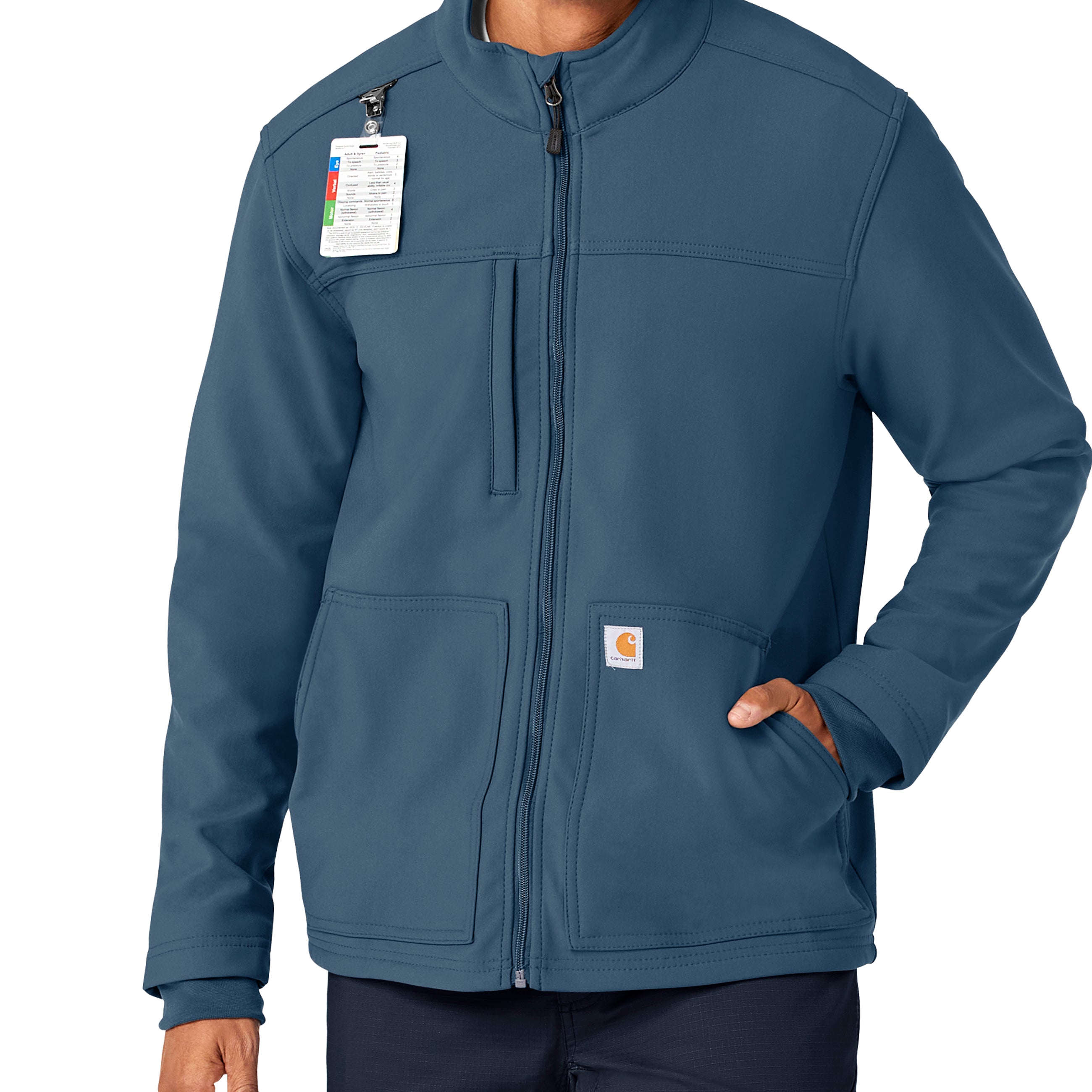 Carhartt Rugged Flex C80023 Men's Bonded Fleece Jacket Storm Blue