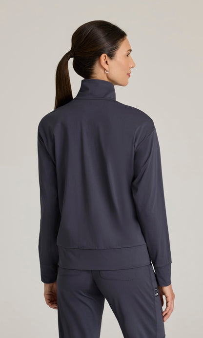 Grey's Anatomy Knits GRSW923 Ease Scrub Jacket Jacket Steel